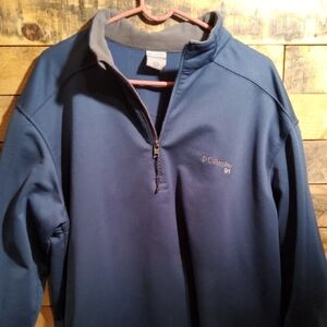 Columbia Navy Blue Half-Zip Jacket
